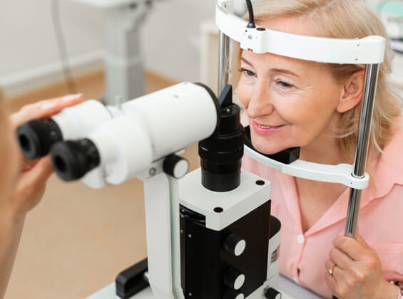 Diabetic retinopathy exam